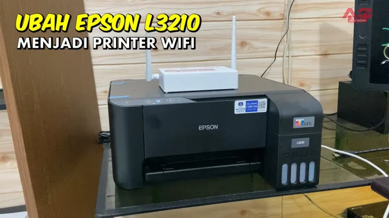 Cara Print Tanpa Kabel | Setting Printer Kabel USB menjadi Printer Wifi Epson L3210